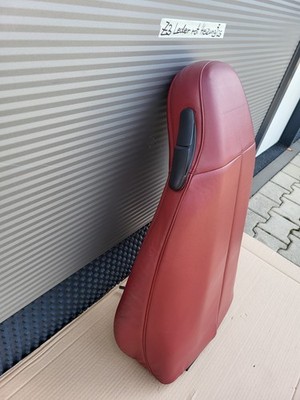 BMW Z3 Roadster Fahrer Sitz Oberteil Leder rot Rückenlehne Polster Sitzheizung 