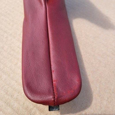 BMW Z3 Roadster Abdeckung für Handbremshebel Leder Sack Handbremse RHD Rot