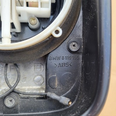 BMW E36 Limousine Touring Außen Seiten Spiegel Blau + Motor OHNE Spiegelglas