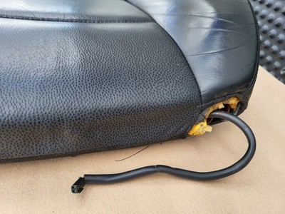 BMW Z3 Roadster Fahrer Sitz Oberteil  Leder Black Rücken Lehne Polster + Heizung