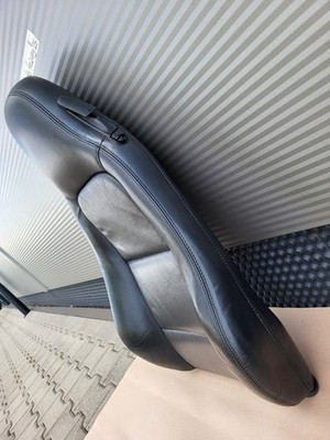 BMW Z3 Roadster Fahrer Sitz Oberteil  Leder Black Rücken Lehne Polster + Heizung