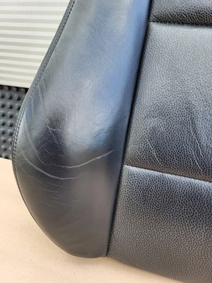 BMW Z3 Roadster Fahrer Sitz Oberteil  Leder Black Rücken Lehne Polster + Heizung