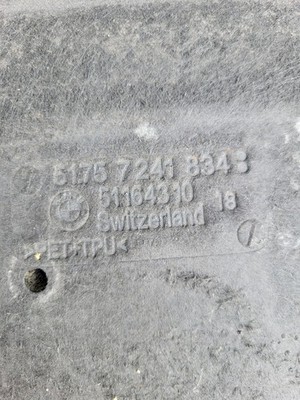 BMW F20 F21 F30 F31 F34 Unterbodenschutz Unterfahrschutz Rechts 7241834 ABHOLUNG