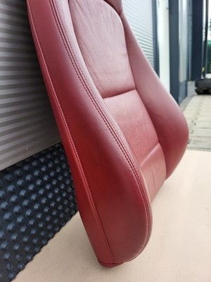 BMW Z3 Beifahrer Sitz Oberteil Leder rot Rückenlehne Polster Sitzheizung 