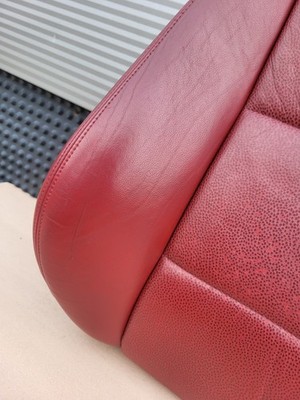 BMW Z3 Beifahrer Sitz Oberteil Leder rot Rückenlehne Polster Sitzheizung 