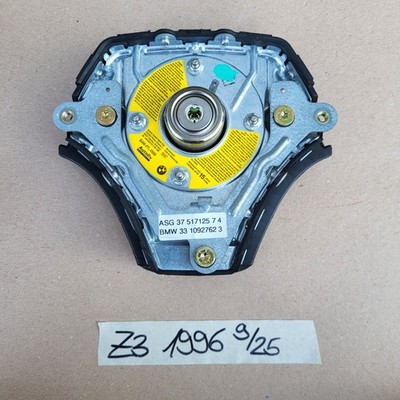 BMW E31 E34 E36 E39 Z3 Lenkrad 1093354 Leder Lenker Schwarz + Fahrer Airbagmodul