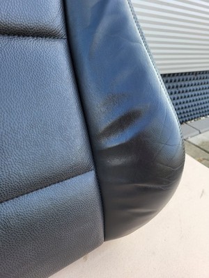 BMW Z3 Roadster Beifahrer Sitz Oberteil  Leder Schwarz Bezug + Polster + Heizung