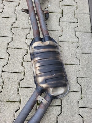 BMW E46 Auspuff Endschalldämpfer Endtopf + Mittelschalldämpfer 7502674 ABHOLUNG