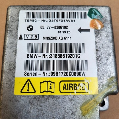 BMW Z3 Roadster Steuergerät Airbag Sensor AB Modul 8386192