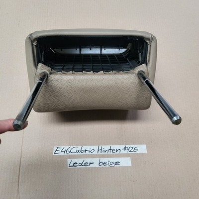 BMW E46 Cabrio Kopfstütze HINTEN Leder Beige Überroll-Schutzsystem
