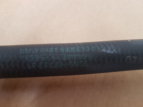 BMW Z4 E85 Kühler Schlauch Wasserschlauch 6939210 für Zusatz Wasserpumpe N46