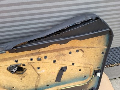 BMW Z3 Roadster Tür Verkleidung Leder Schwarz RECHTS + Griff + Alu Blende