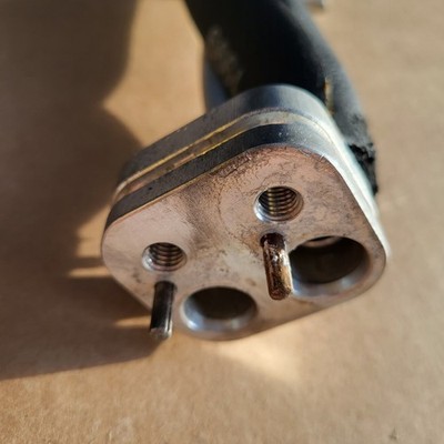 BMW Z3 Klimaleitung Doppelrohr Flansch Klimaanlage 8381190 Klima Kasten Rohr