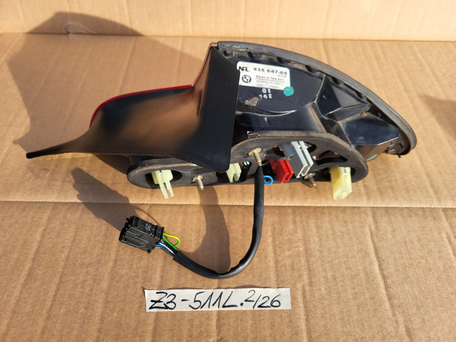 BMW Z3  Roadster Rückleuchte Rücklicht Bremslicht 8384511 LINKS rot weiss