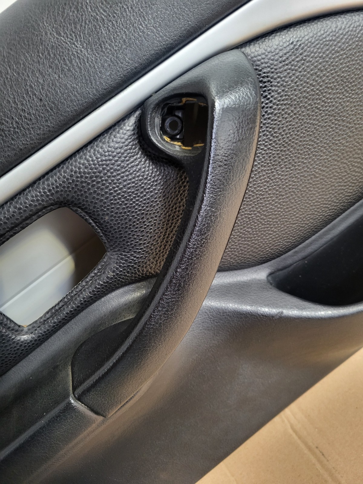 BMW Z3 Tür Verkleidung Leder Schwarz RECHTS LINKS Türgriff  Airbag-Klappe Chrom