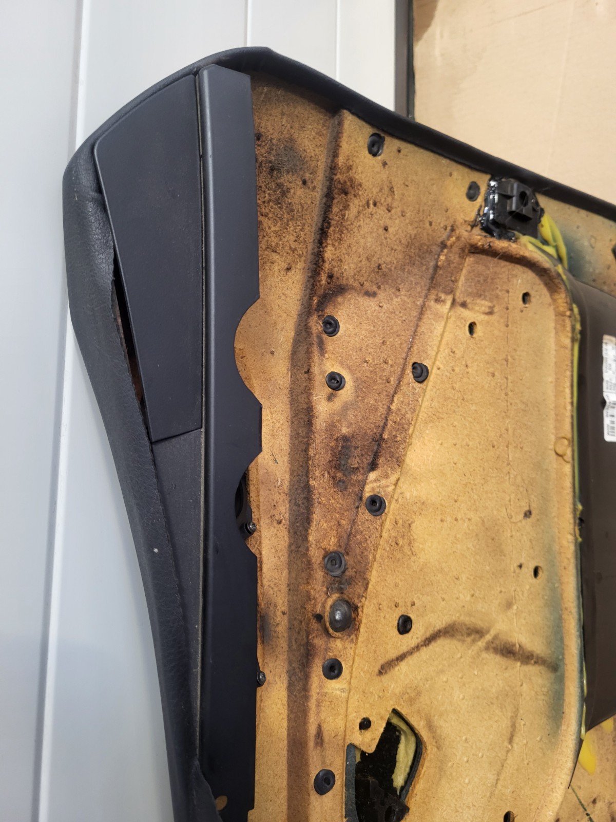 BMW Z3 Tür Verkleidung Leder Schwarz RECHTS LINKS Türgriff  Airbag-Klappe Chrom