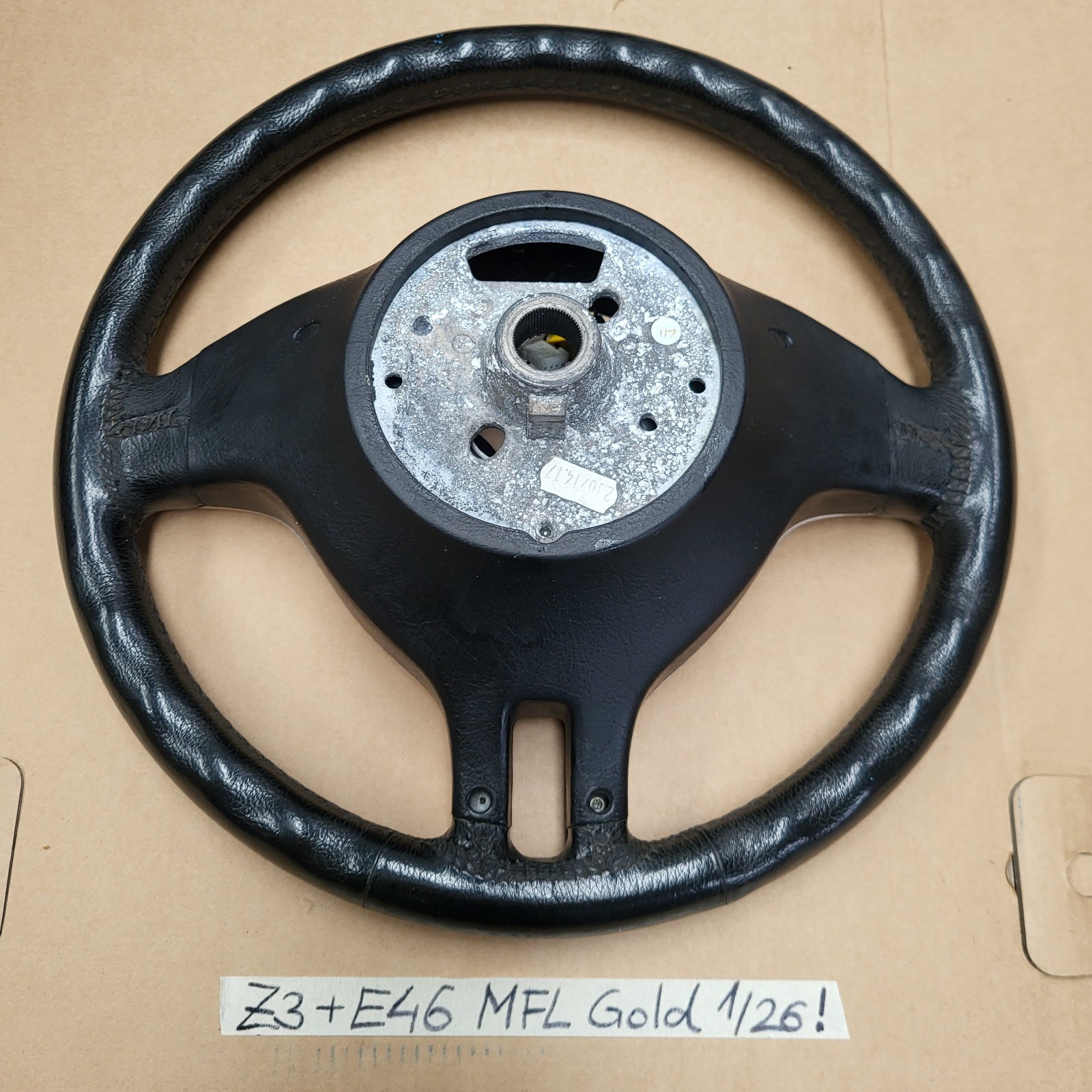 BMW Z3 Facelift E46 E39 MFL Sportlenkrad Leder Lenker Sport Lenkrad gold 6753527