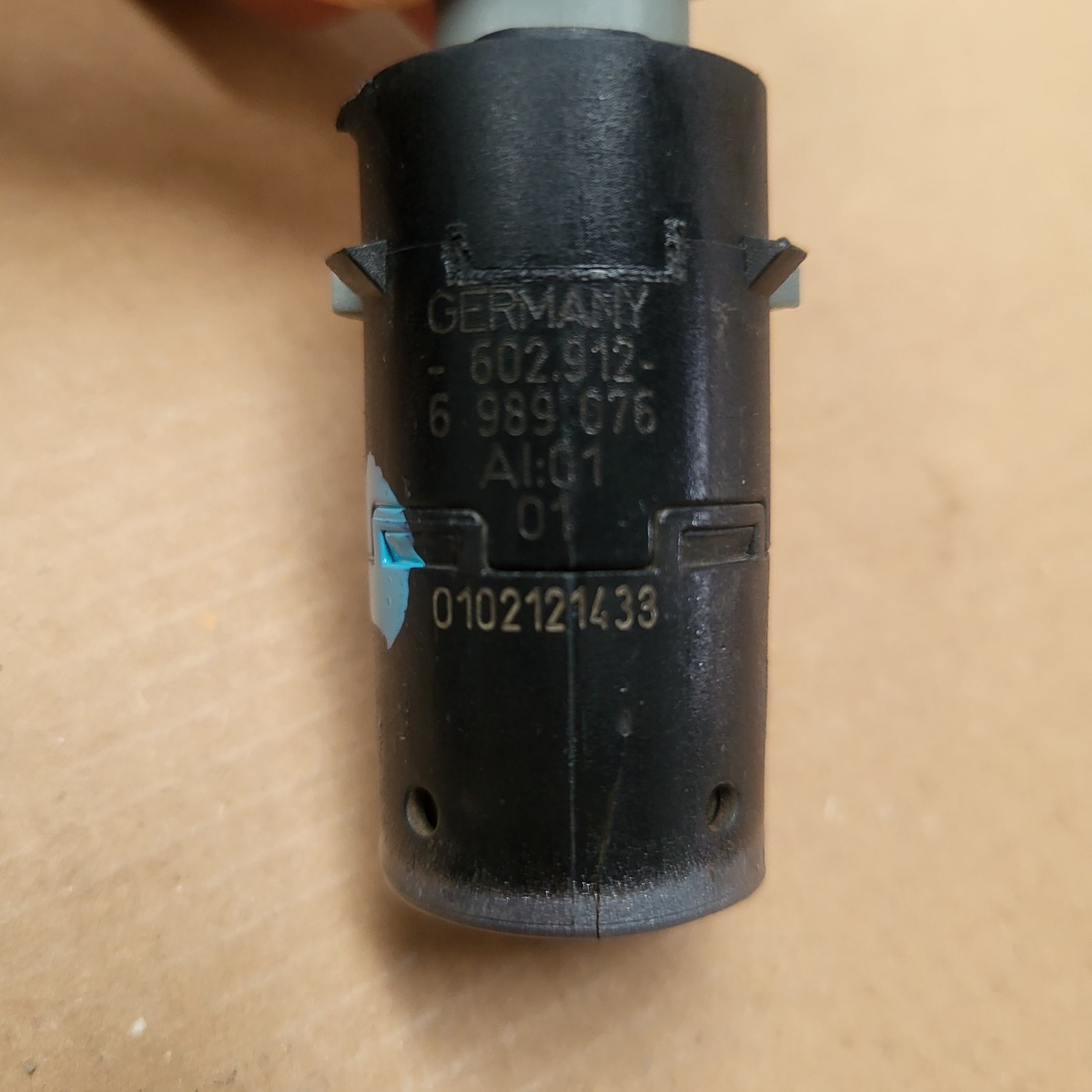 BMW E60 E61 PDC Rückfahr Sensor 6938742 Ultraschallwandler silber grau metallic 