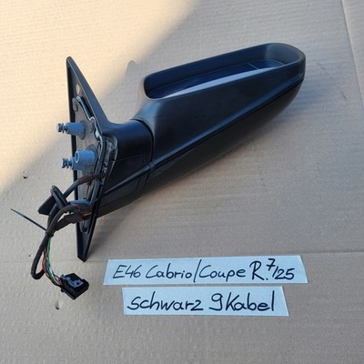 BMW E46 Cabrio Coupe Außen Spiegel RECHTS schwarz Memory Funktion anklappbar