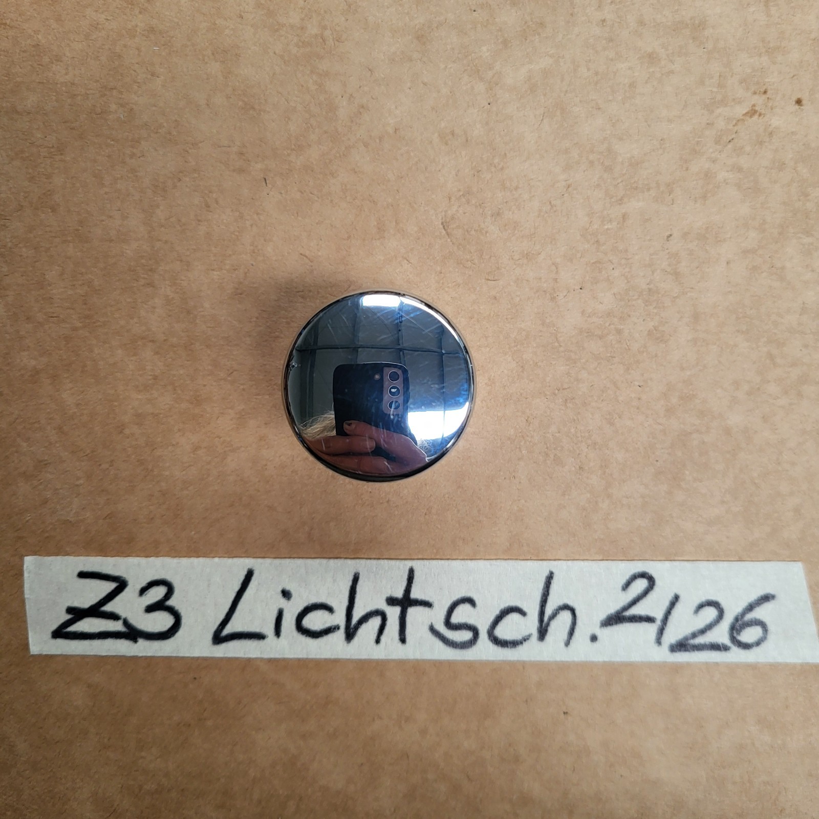 BMW Z3 Roadster + Coupe Chrom Knopf für Lichtschalter