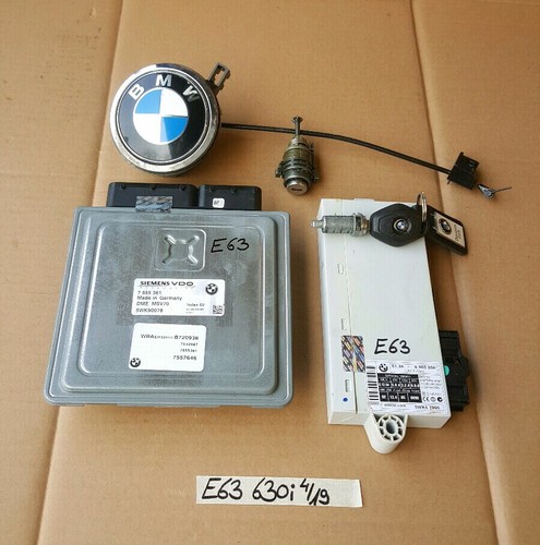 BMW E63 E64 Motor Steuergerät 7555361 N52 CAS Modul 6965050 Schlüssel Schloss