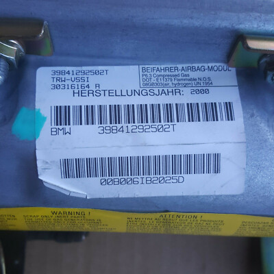 BMW Z3 Facelift Roadster + Coupe AB Steuergerät Beifahrer-Airbag-Modul