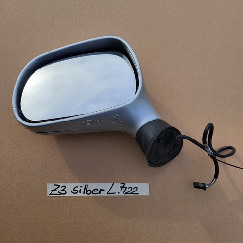 BMW Z3 Roadster Seiten Außen Spiegel Glas + Motor LINKS Titan Silber Metallic 