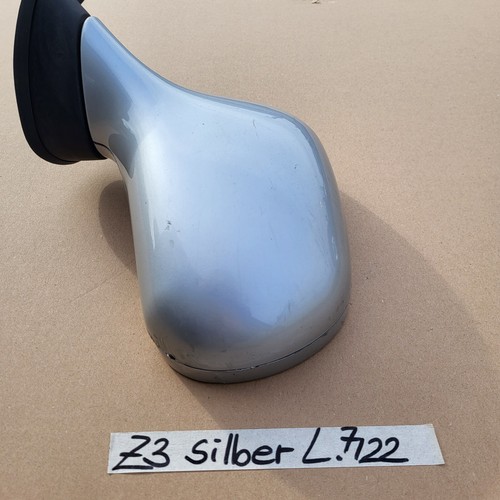 BMW Z3 Roadster Seiten Außen Spiegel Glas + Motor LINKS Titan Silber Metallic 