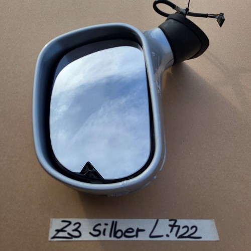 BMW Z3 Roadster Seiten Außen Spiegel Glas + Motor LINKS Titan Silber Metallic 