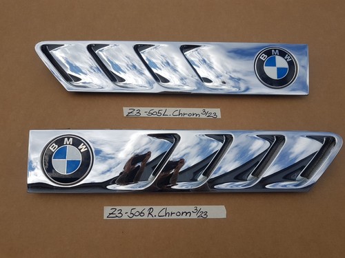 BMW Z3 Lufteinlass Ki​emen Ziergitter Motorhaube Chrom Silber RECHTS  LINKS