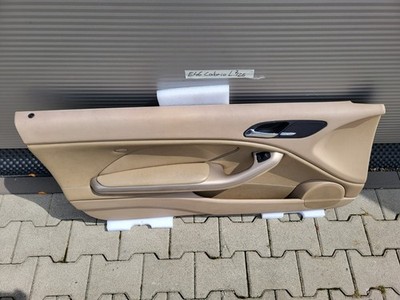 BMW E46 Cabrio Coupe Türverkleidung Leder Beige LINKS Harman Kardon Griff Blende