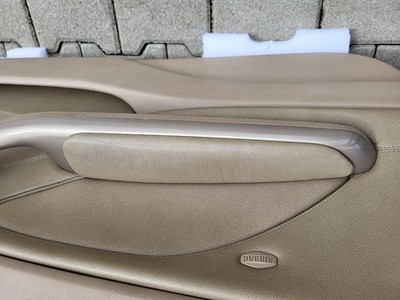 BMW E46 Cabrio Coupe Türverkleidung Leder Beige LINKS Harman Kardon Griff Blende