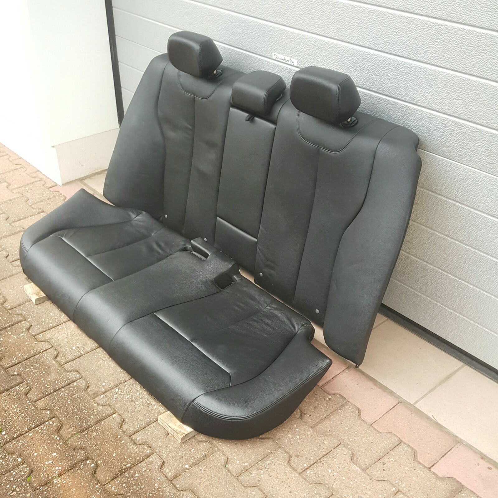 BMW F30 Limousine Rückbank  Rücksitzbank Leder Sitz HINTEN schwarz ABHOLUNG