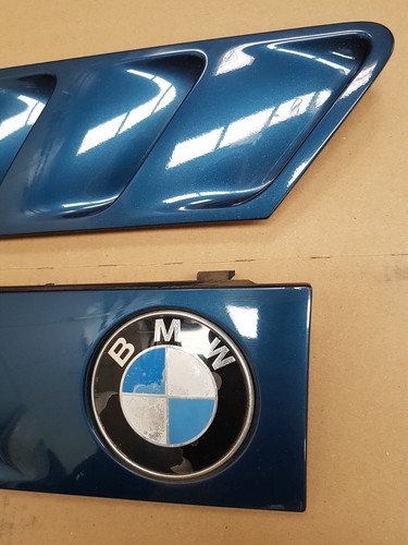 BMW Z3 Roadster Lufteinlass Ki​emen Ziergitter Motorhaube Topas blau ABHOLUNG