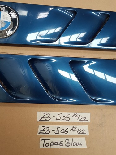 BMW Z3 Roadster Lufteinlass Ki​emen Ziergitter Motorhaube Topas blau ABHOLUNG