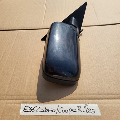 BMW E36 Cabrio Coupe Außen Seiten Spiegel Schwarz + Motor OHNE Spiegelglas