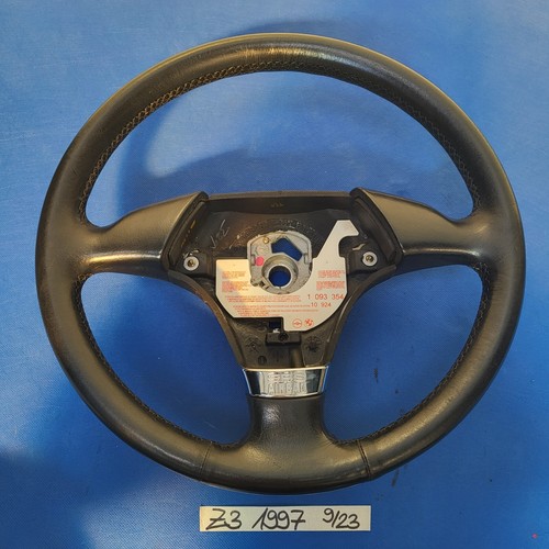 BMW E31 E34 E36 E39 Z3 Lenkrad 1093354 Leder Lenker schwarz + Fahrer-Airbagmodul