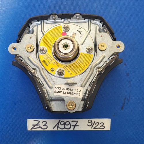 BMW E31 E34 E36 E39 Z3 Lenkrad 1093354 Leder Lenker schwarz + Fahrer-Airbagmodul