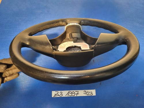 BMW E31 E34 E36 E39 Z3 Lenkrad 1093354 Leder Lenker schwarz + Fahrer-Airbagmodul