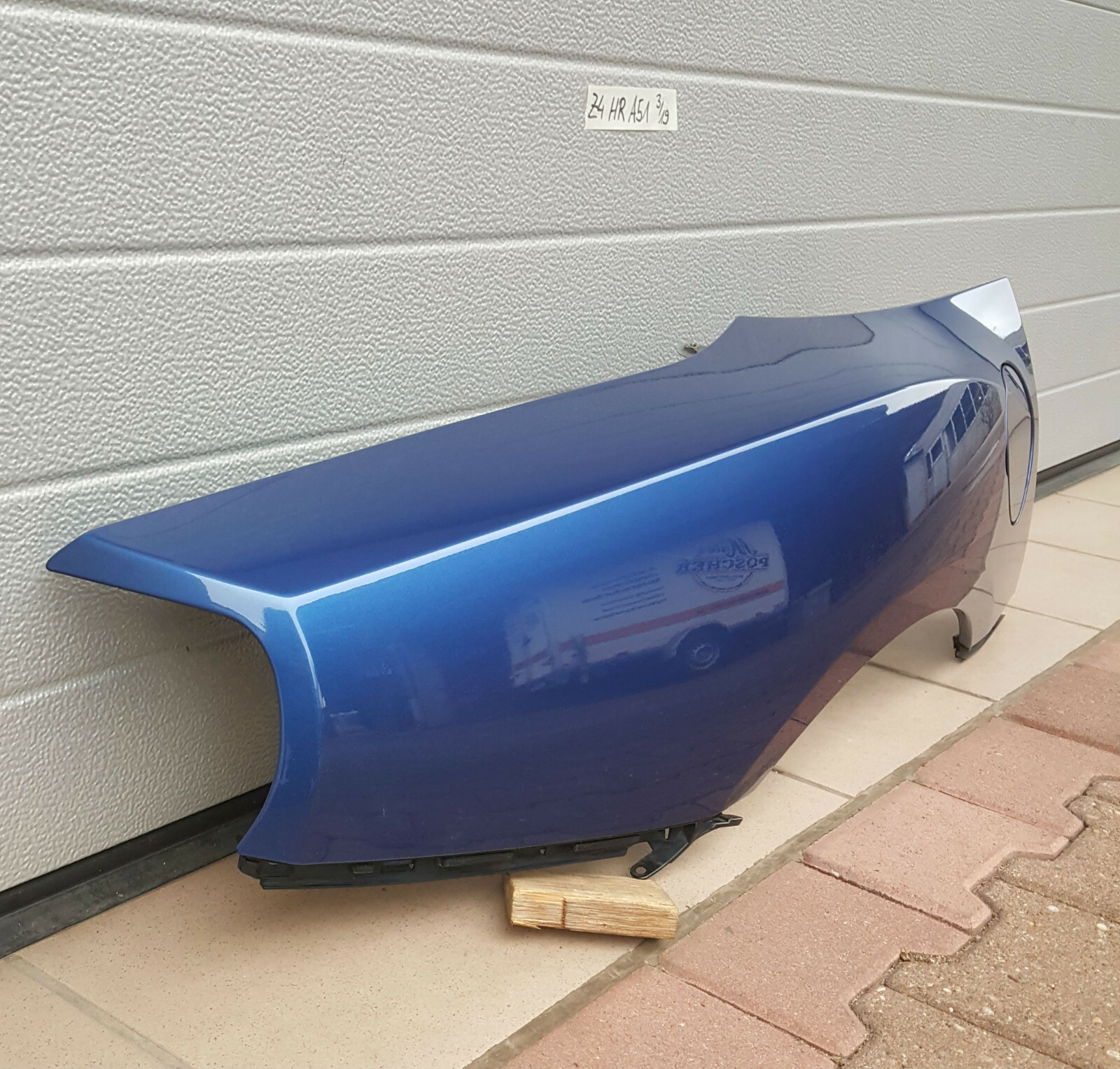 BMW Z4 Seitenwand Aussenhaut Kotflügel HINTEN RECHTS  Montego Blau A51