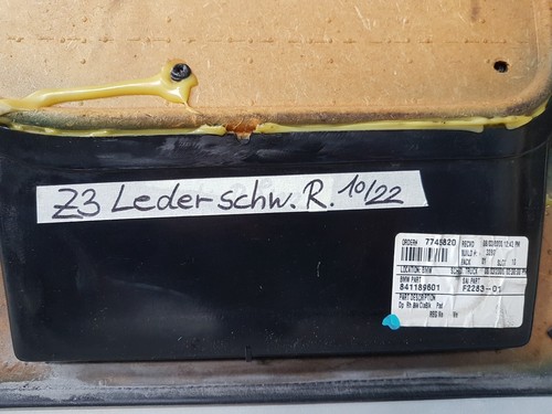 BMW Z3 Roadster Türverkleidung RECHTS Leder schwarz Beifahrer Seite mit Griff