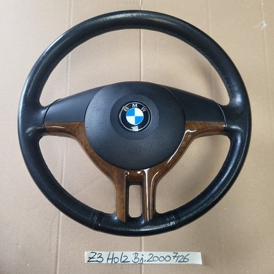 BMW Z3  Facelift + E46 + E39 Sportlenkrad Leder Lenker Sport Lenkrad Holz Spange