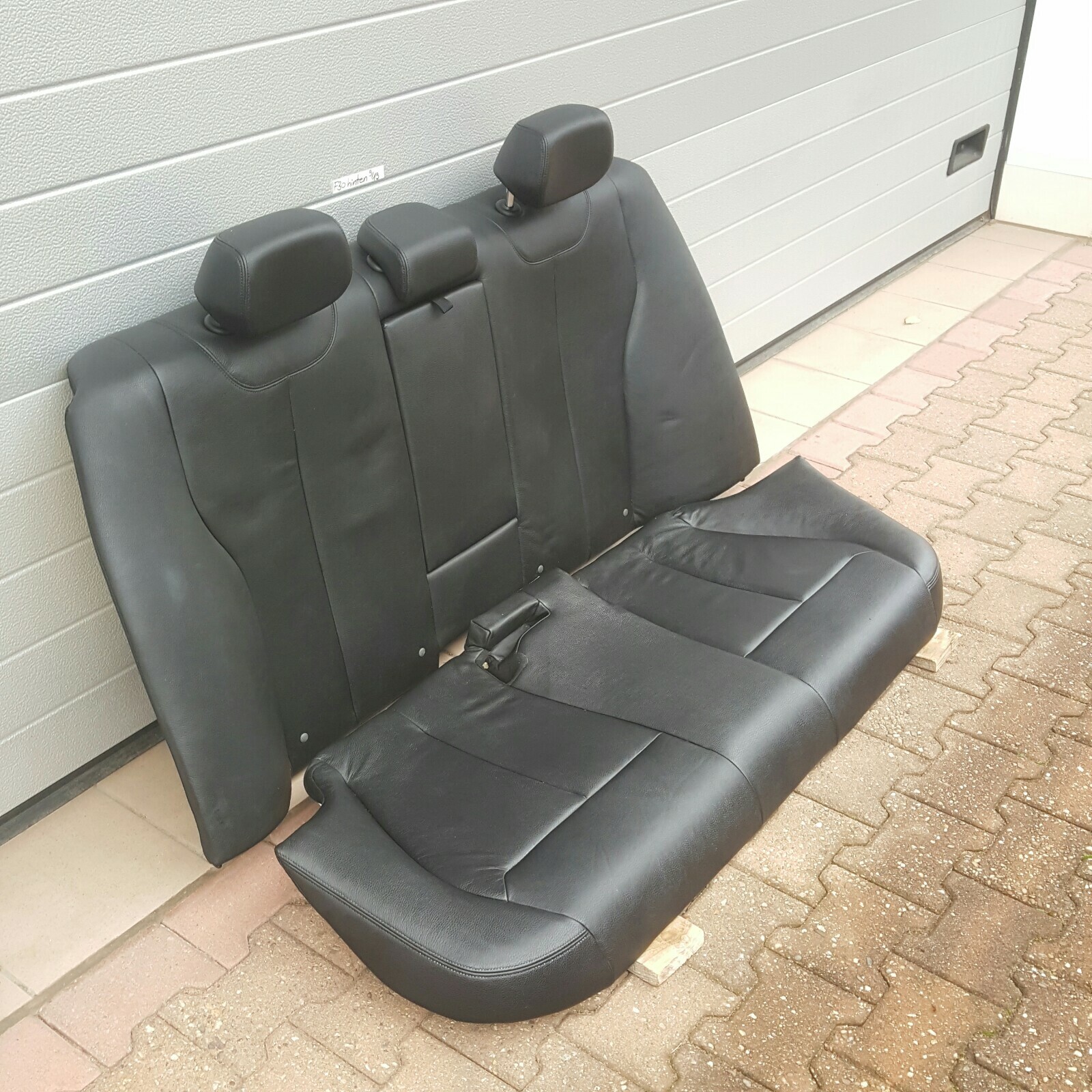 BMW F30 Limousine Rückbank  Rücksitzbank Leder Sitz HINTEN schwarz ABHOLUNG