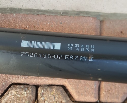 BMW E87 E81  E82  E88 Kardanwelle N47 Gelenk Welle Automatik  7526136 ABHOLUNG