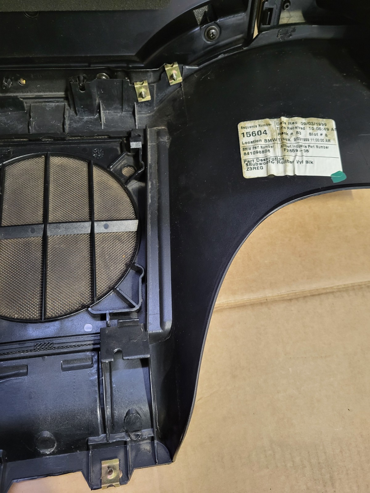 BMW Z3 Roadster Subwoofer Staufach Set Box Deckel Überrollbügel Verkleidungen 