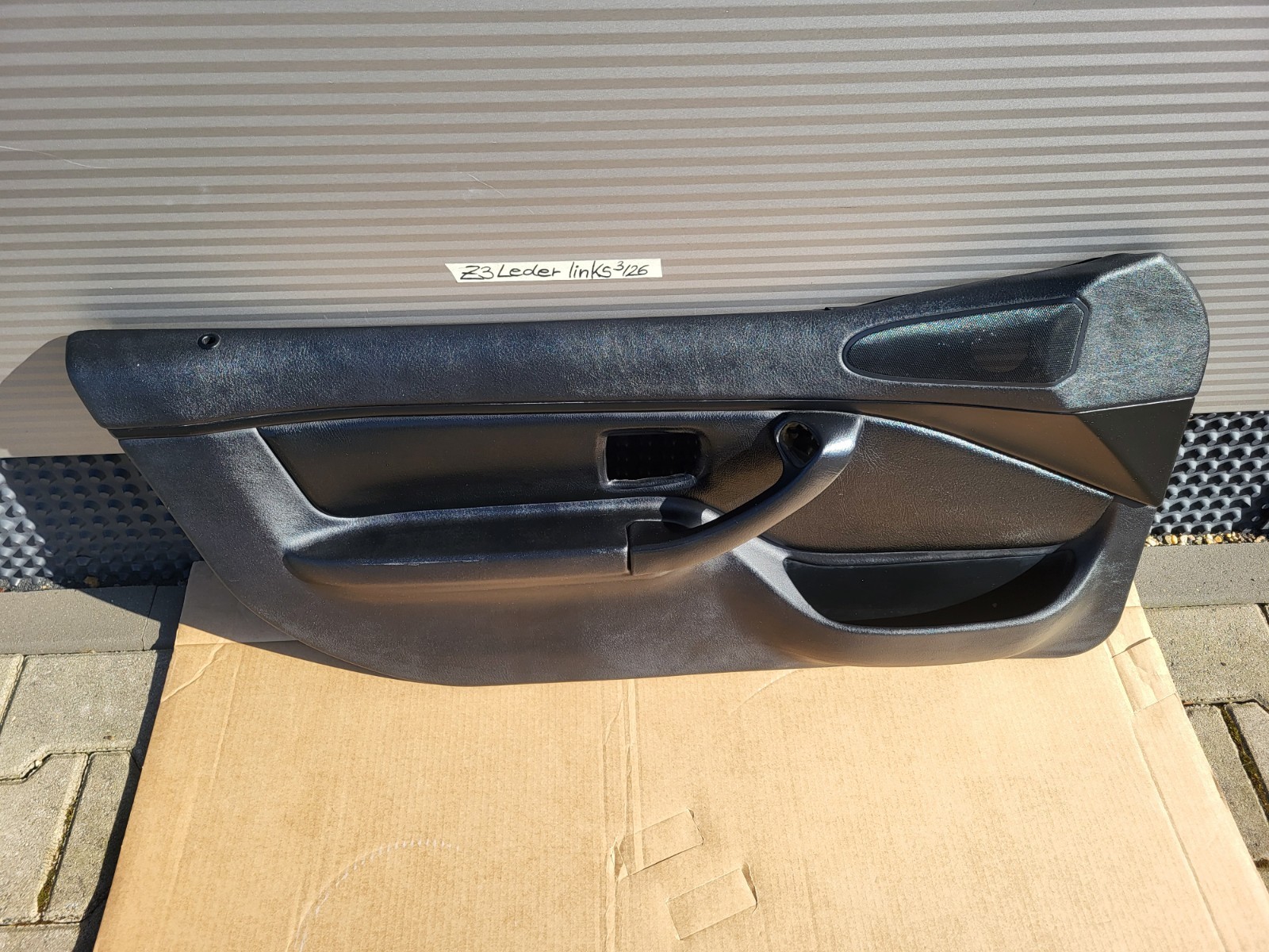 BMW Z3 Roadster Coupe Tür Verkleidung Türtafel Leder Schwarz LINKS + Tür Griff