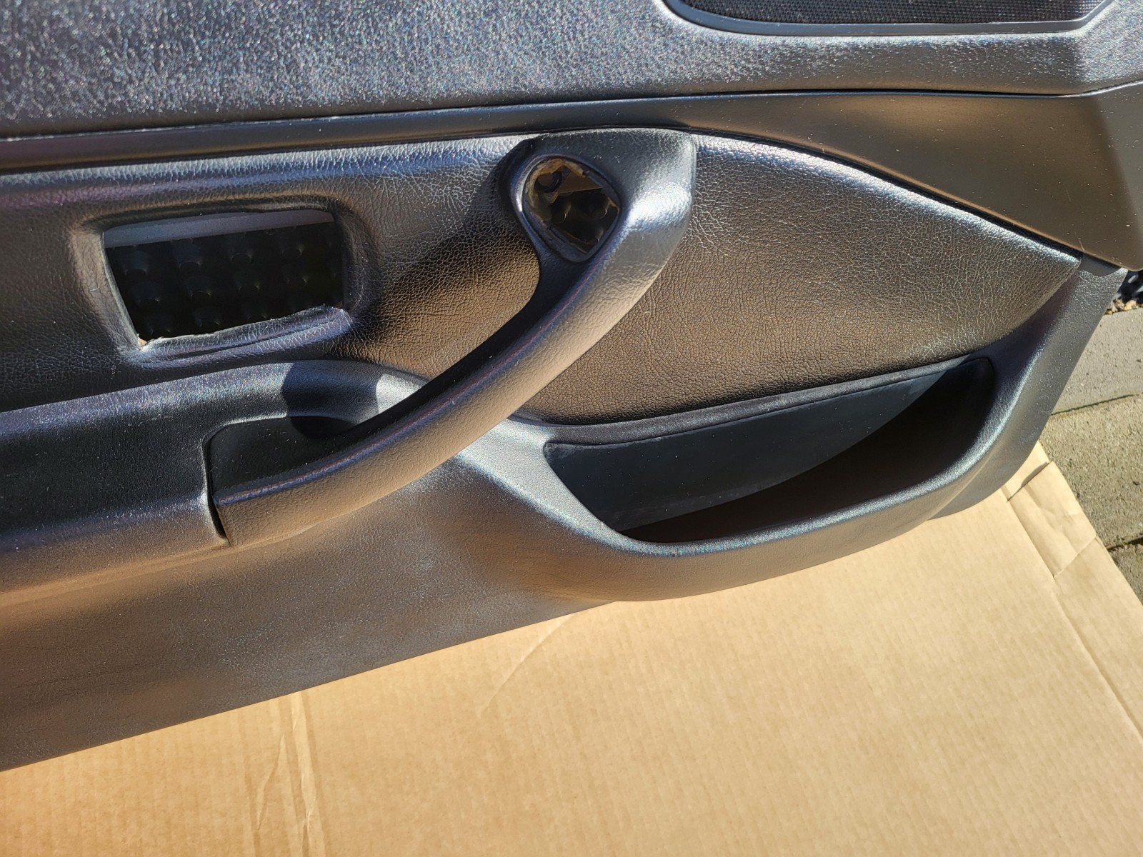 BMW Z3 Roadster Coupe Tür Verkleidung Türtafel Leder Schwarz LINKS + Tür Griff