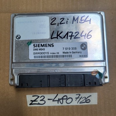 BMW Z3 Motorsteuergerät 7520480  2,2 i Wegfahrsperre EWS Modul 6912145 M54 Motor