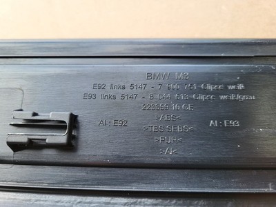 BMW E92 E93 M3 Einstiegsleiste Verkleidung Blende Einstieg LINKS 7900751