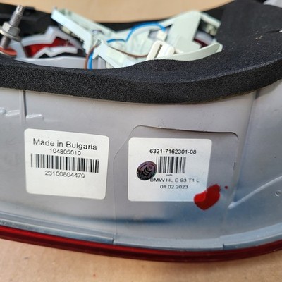 Original BMW E93 Cabrio Rücklicht Heckleuchte Seitenwand LINKS 7162301